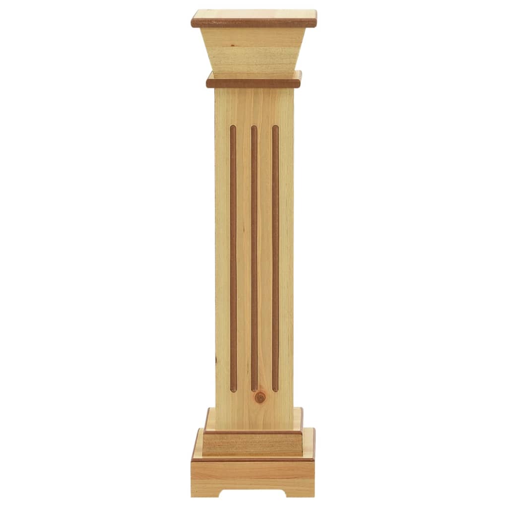 vidaXL Plantenstandaard klassieke zuil vierkant 17x17x66 cm MDF hout afbeelding