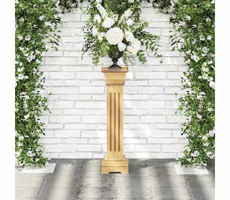 Jardinière Support Pilier Classique Carré Pour Plantes MDF WVGQ8229