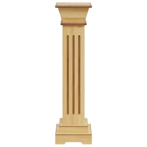 Stojan na květiny čtvercový sloup světlé dřevo 17x17x66 cm MDF - obrázek 5