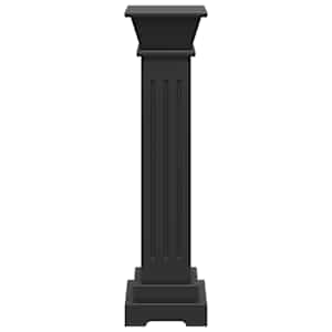 Stojan na květiny klasický čtvercový sloup černý 17x17x66cm MDF - obrázek 4