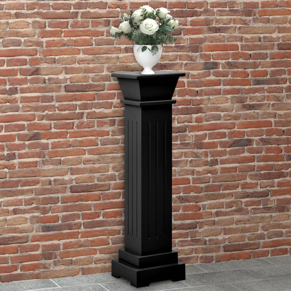 vidaXL Suport plante clasic formă stâlp pătrat negru 17x17x66 cm MDF