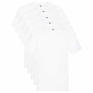 Fruit of the Loom T-shirt Original 5 τεμ. Λευκά L Βαμβακερά