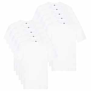 Fruit of the Loom Originale T-skjorter 10 stk hvit 5XL bomull