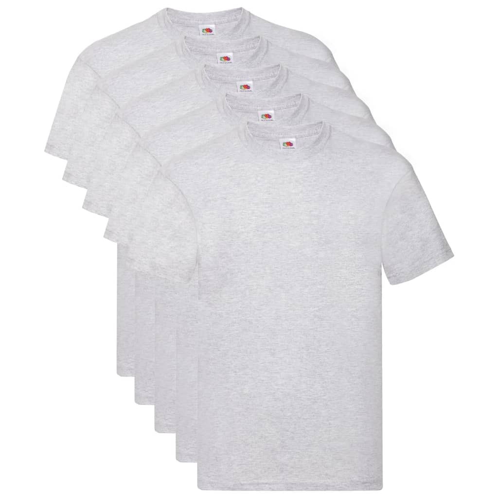

Fruit of the Loom T-shirts Original 5 st XXL katoen grijs