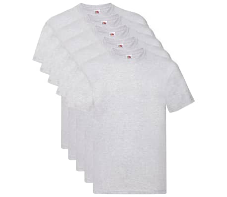 Fruit of the Loom Original T-paita 5 kpl harmaa XXL puuvilla