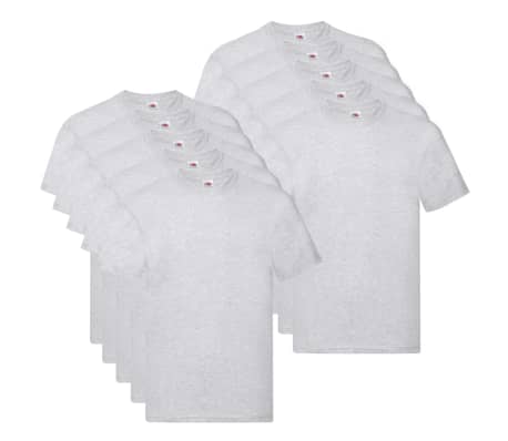 Fruit of the Loom T-shirts originaux 10 pcs Gris XL Coton