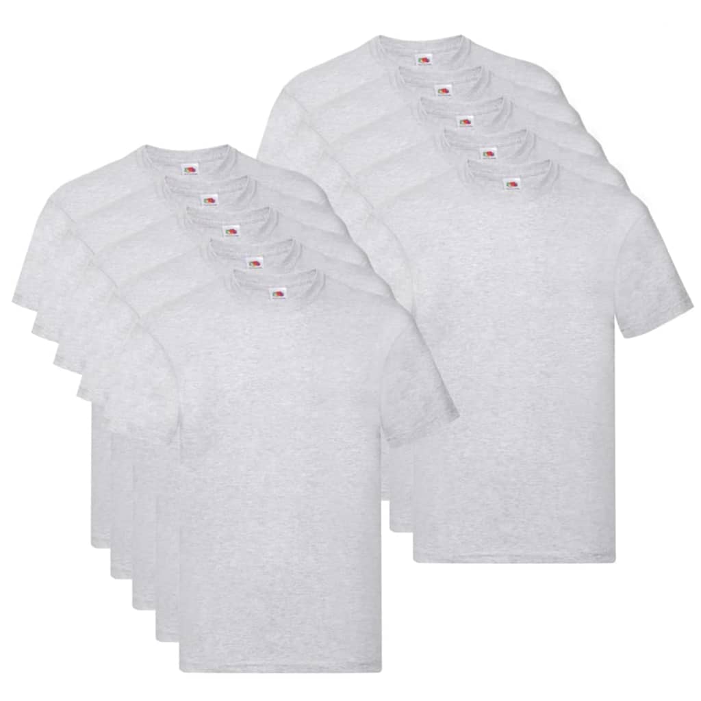 

Fruit of the Loom T-shirts Original 10 st 5XL katoen grijs