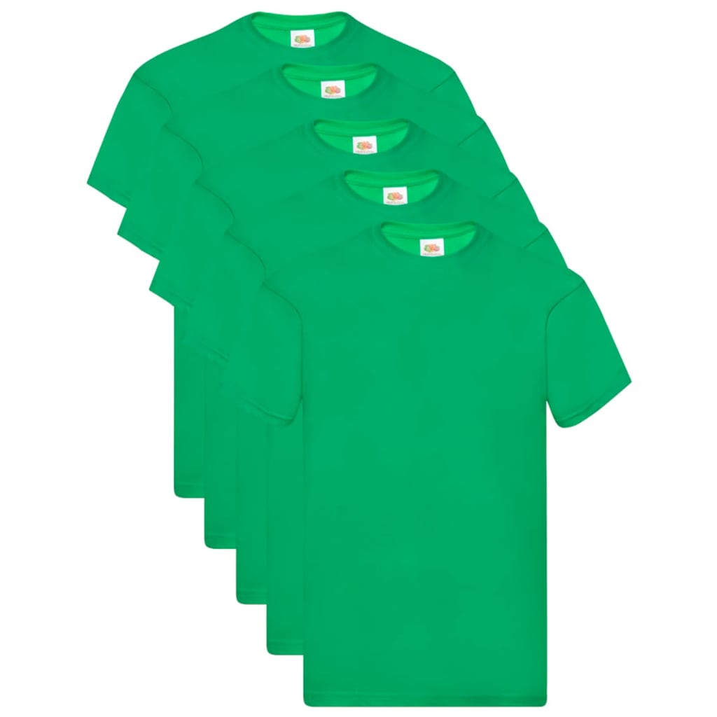 

Fruit of the Loom T-shirts Original 5 st XXL katoen groen
