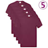 Fruit of the Loom T-s&auml;rgid, 5 tk, tumepunane, S, puuvill