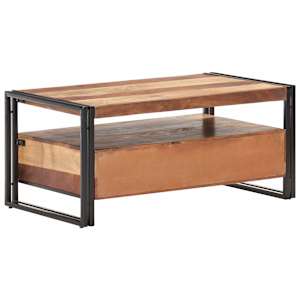 Konferenční stolek 100 x 55 x 45 cm masivní akáciové dřevo - obrázek 3