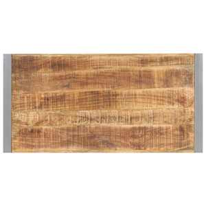 Jídelní stůl 120 x 60 x 75 cm masivní hrubé mangovníkové dřevo - obrázek 4