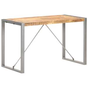 Jídelní stůl 120 x 60 x 75 cm masivní hrubé mangovníkové dřevo - obrázek 8
