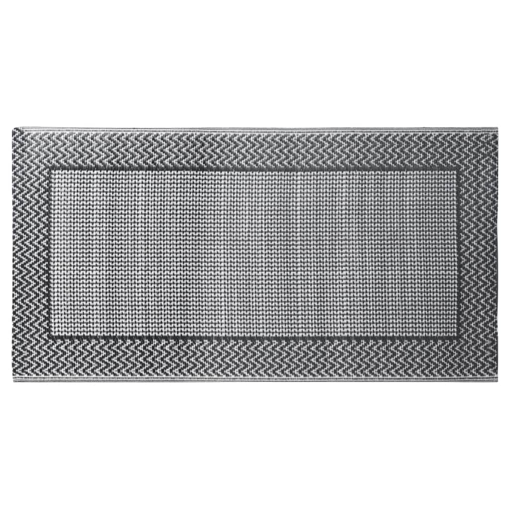 vidaXL Vonkajší koberec sivý 80x150 cm PP