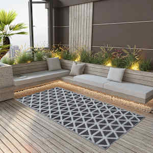 Zunanja preproga ARAKIL črna 160x230 cm PP