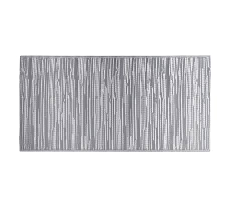 vidaXL Alfombra de exterior PP gris 120x180 cm