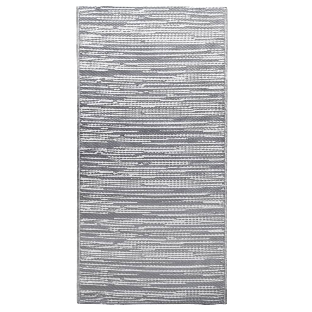 Szürke polipropilén kültéri szőnyeg 190 x 290 cm 