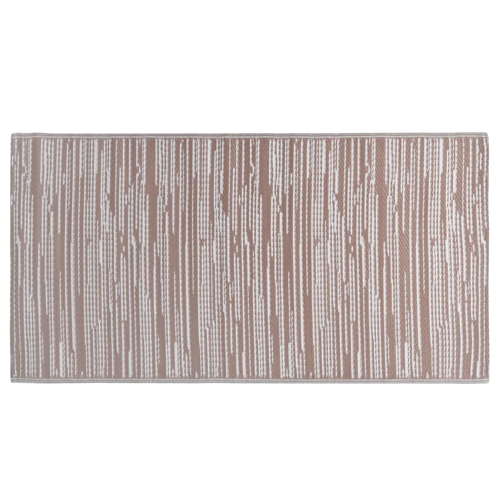 vidaXL Buitenkleed ARAKIL 80x150 cm PP bruin afbeelding