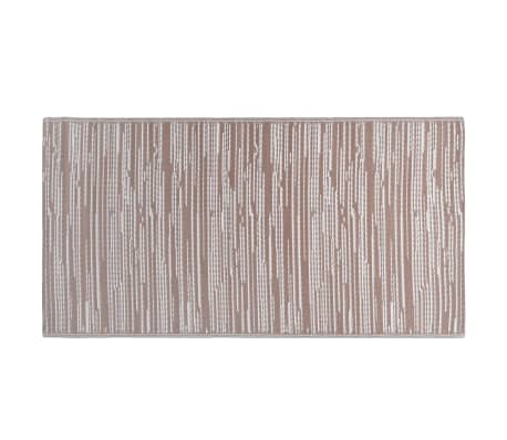 vidaXL Outdoor-Teppich ARAKIL Braun 80x150 cm PP