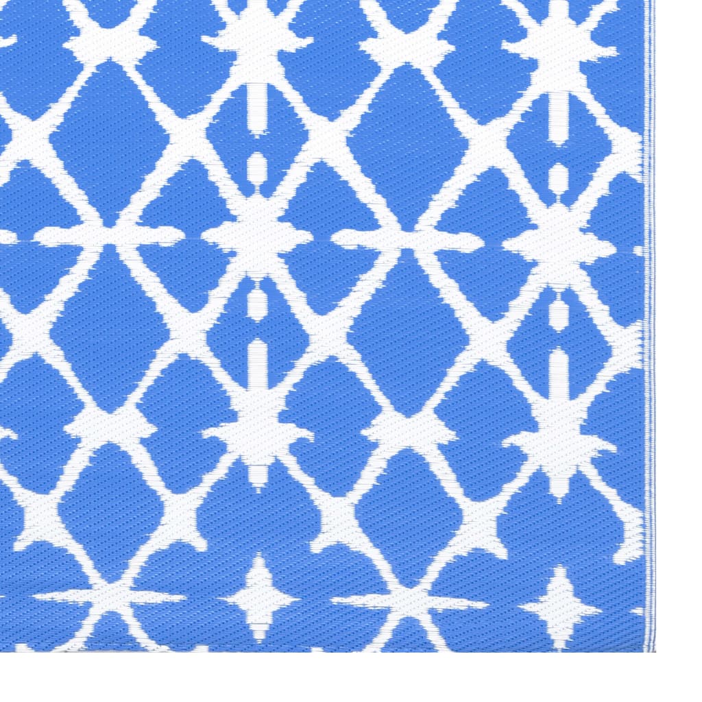  Vonkajší koberec modro-biely 190x290 cm PP