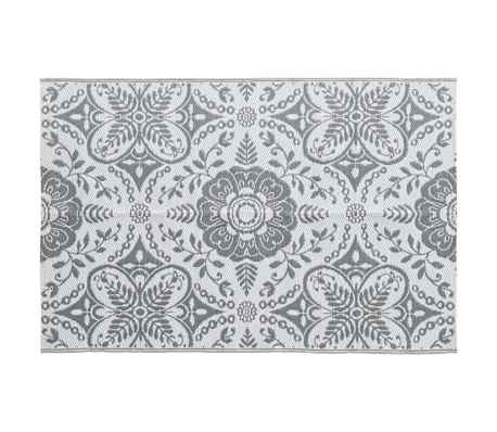 vidaXL Outdoor-Teppich ARAKIL Hellgrau 120x180 cm PP