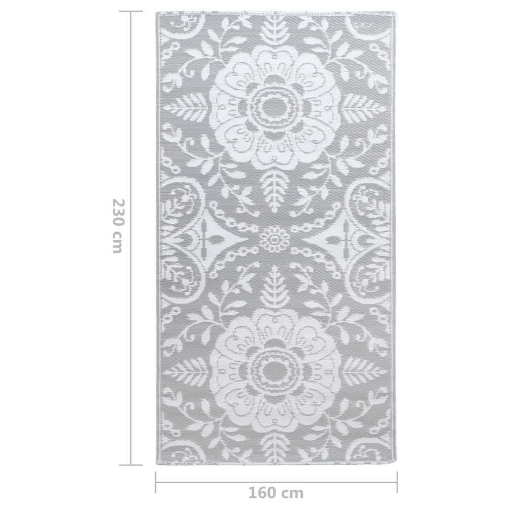  Vonkajší koberec bledosivý 160x230 cm PP