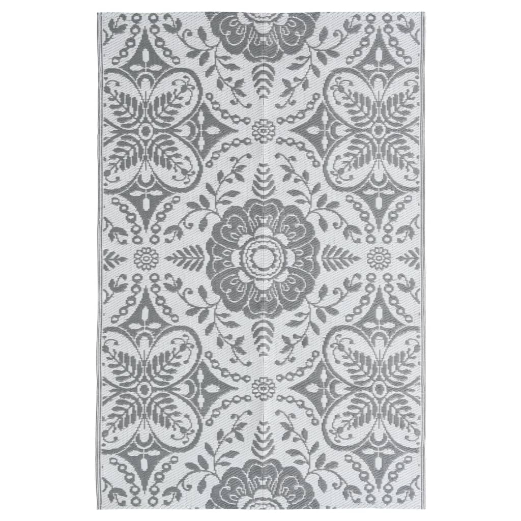 vidaXL Outdoor Carpet Light Grey 190×290 cm PP