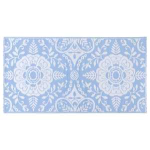 vidaXL Buitenkleed ARAKIL 80x150 cm PP babyblauw