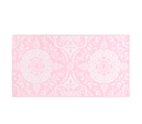 vidaXL Buitenkleed 80x150 cm PP roze