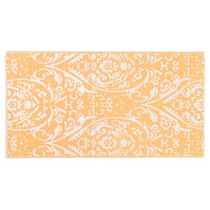vidaXL Tapis d'ext&eacute;rieur ARAKIL Orange et blanc 160x230 cm PP