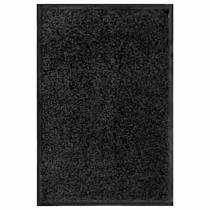 vidaXL uksematt pestav, must, 40 x 60 cm