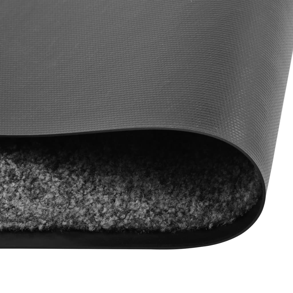 Antracitszürke kimosható lábtörlő 40 x 60 cm 