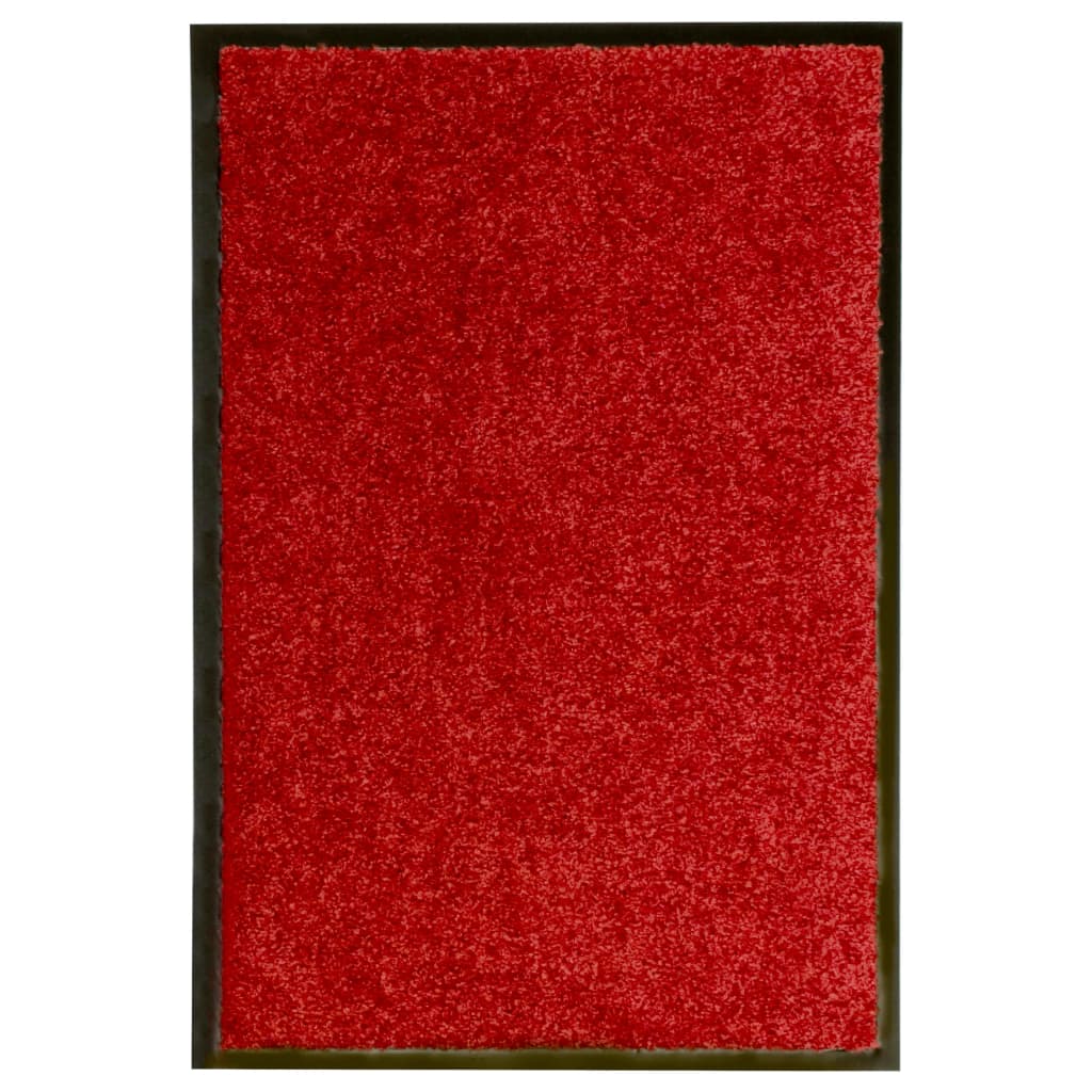 vidaXL Covoraș de ușă lavabil, roșu, 40 x 60 cm vidaXL