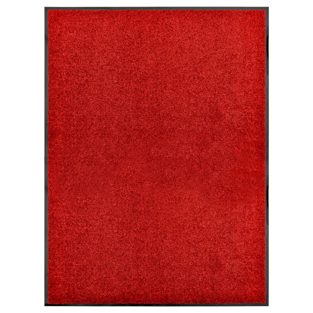vidaXL Ovimatto pestävä punainen 90×120 cm