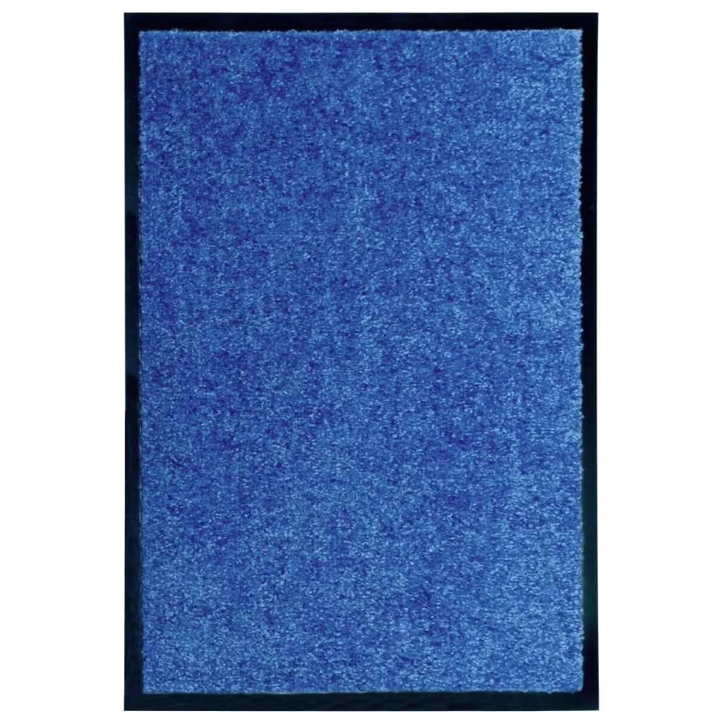 vidaXL Covoraș de ușă lavabil, albastru, 40 x 60 cm vidaXL