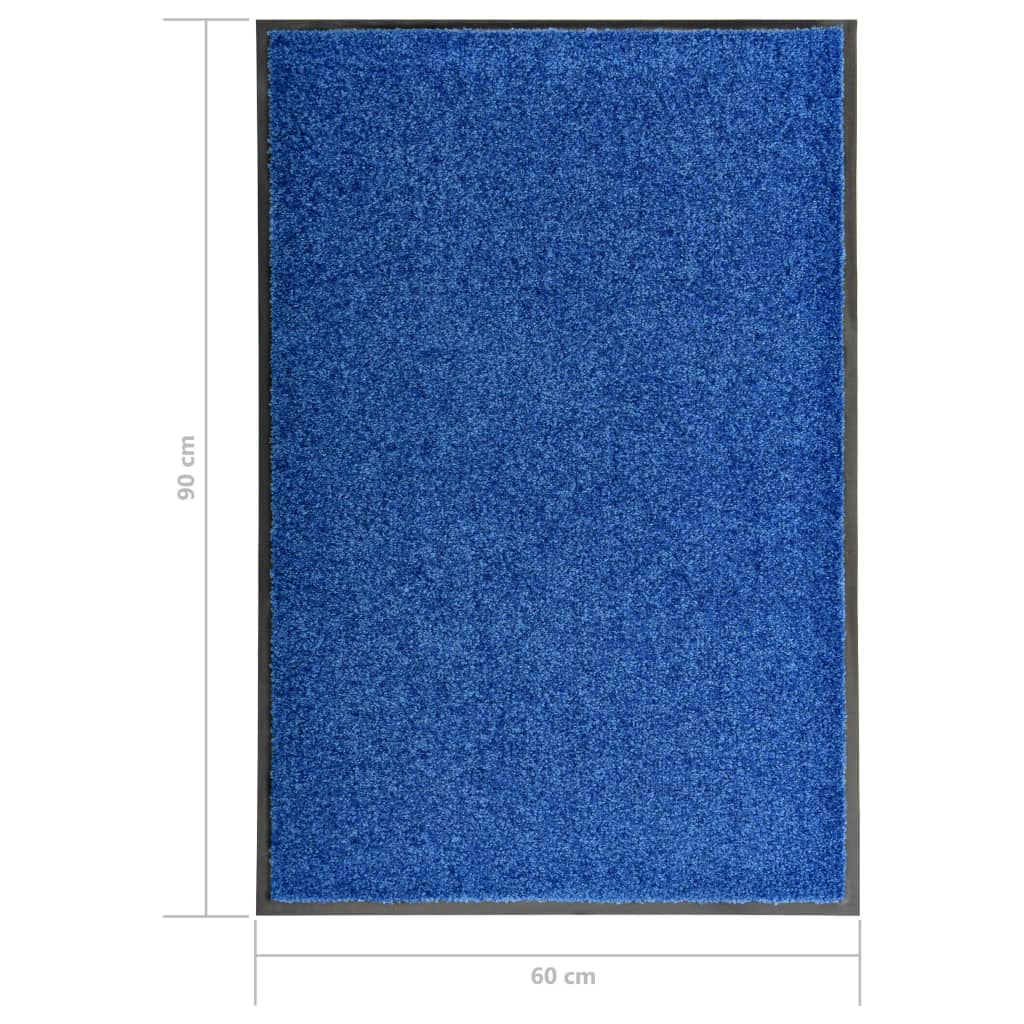  Rohožka, prateľná, modrá 60x90 cm
