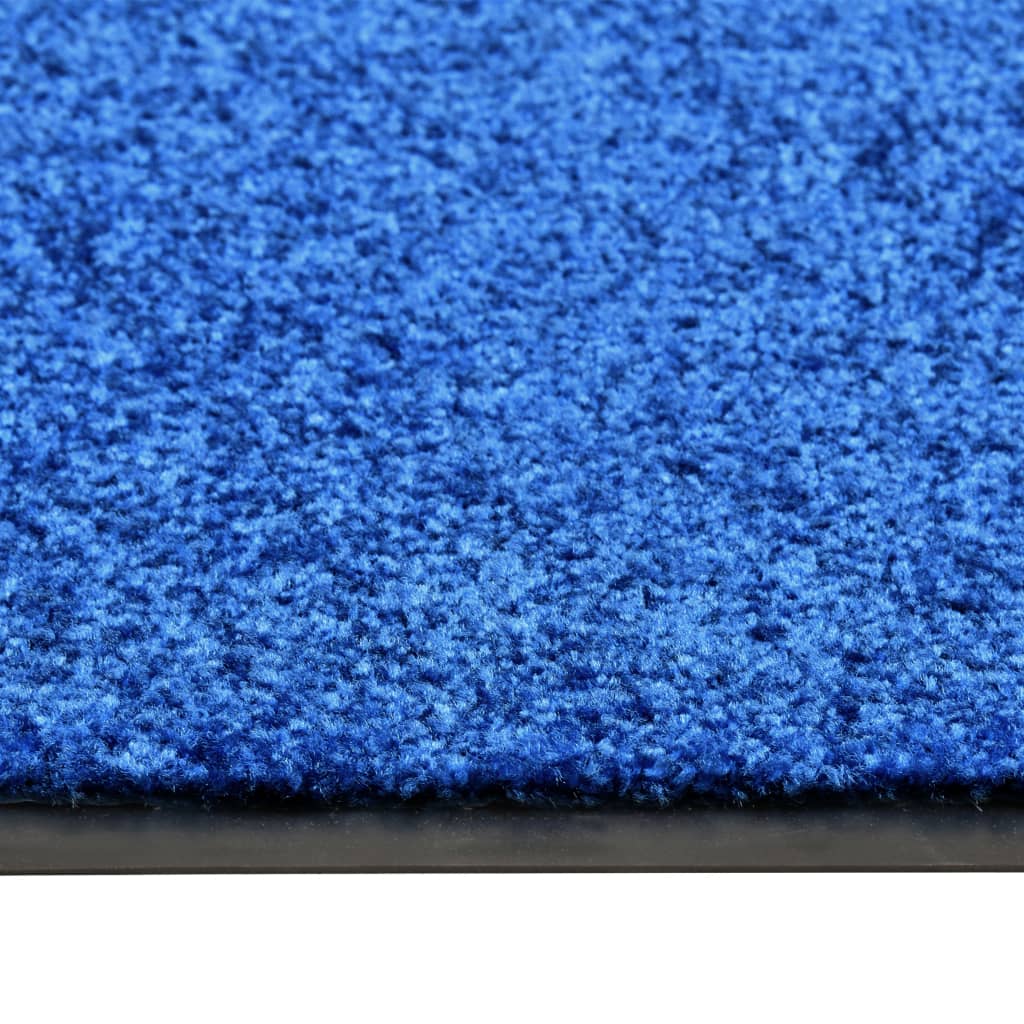 omzeilen Parasiet Complex Deurmat wasbaar 120x180 cm blauw | Cadeaumatch