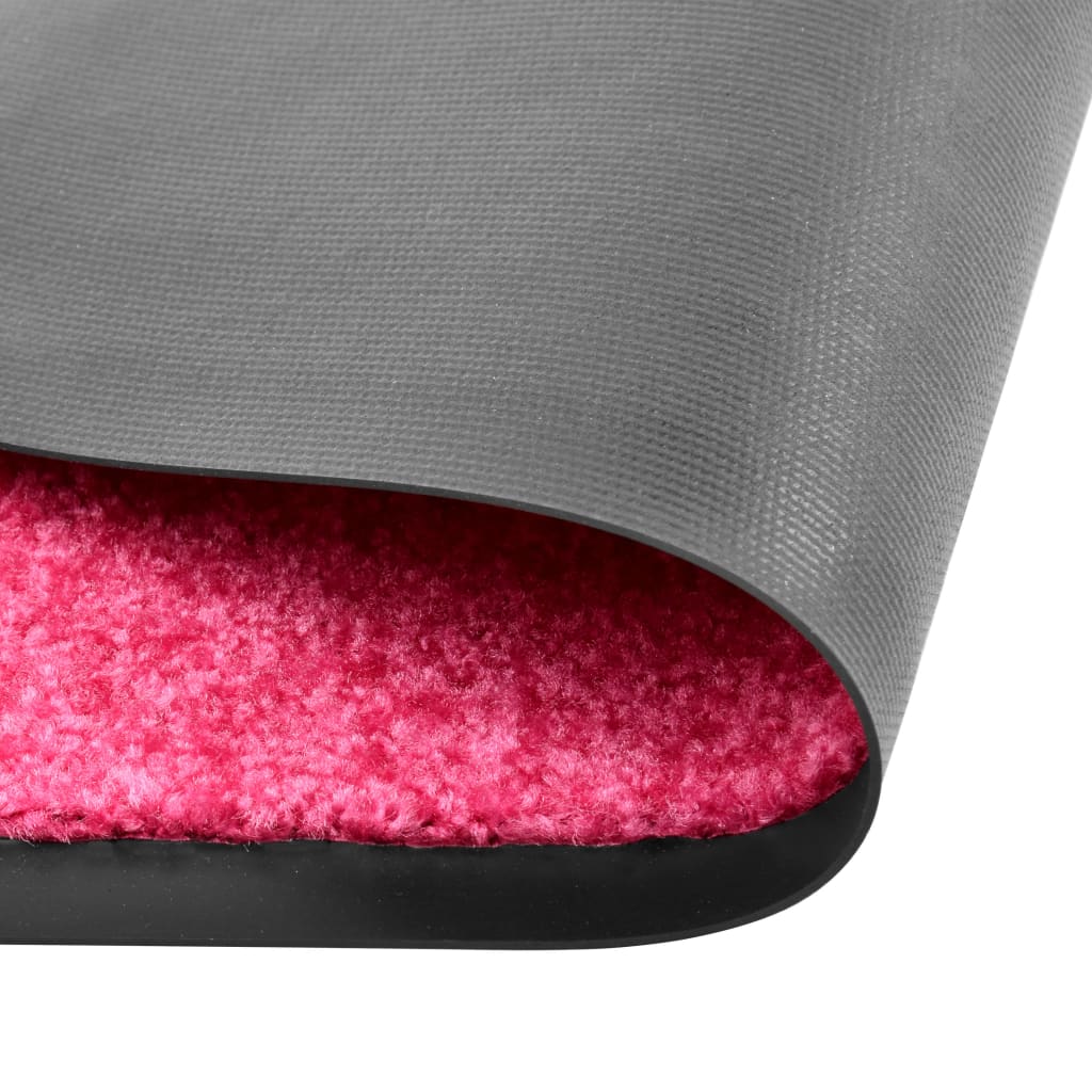 vidaXL Doormat Washable Pink 60x180 cm