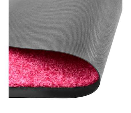 vidaXL Deurmat wasbaar 90x150 cm roze