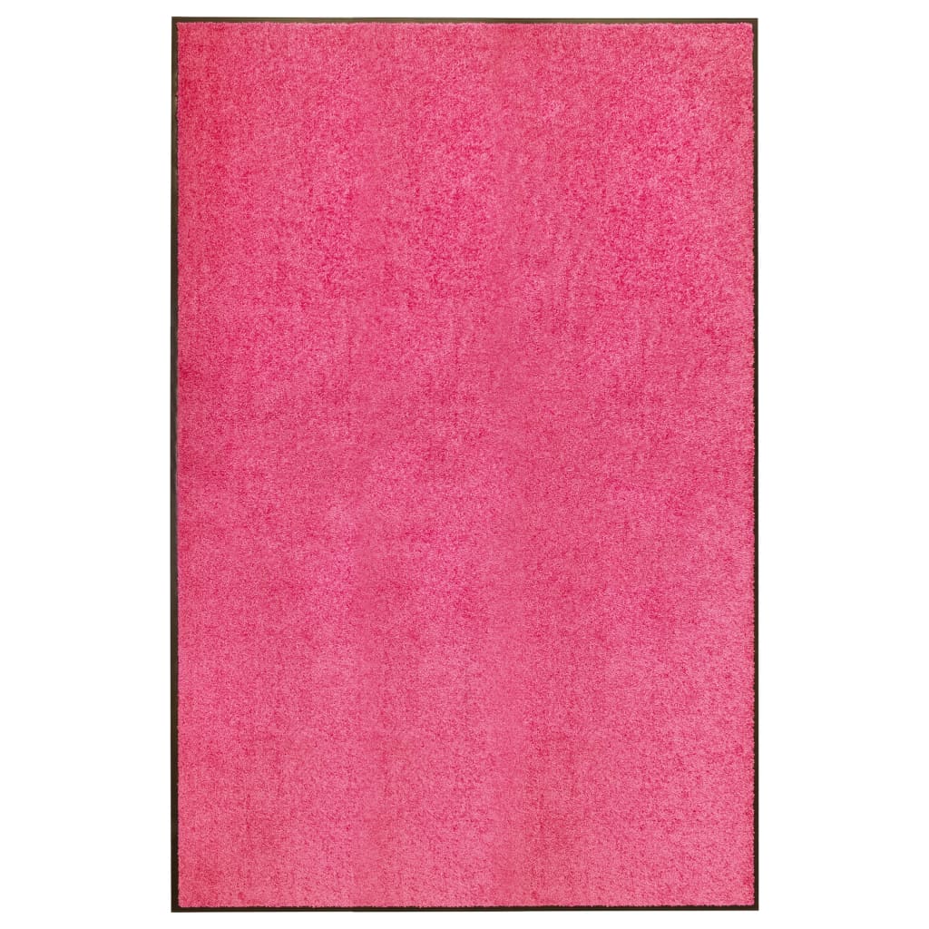 vidaXL vaskbar dørmåtte 120x180 cm pink