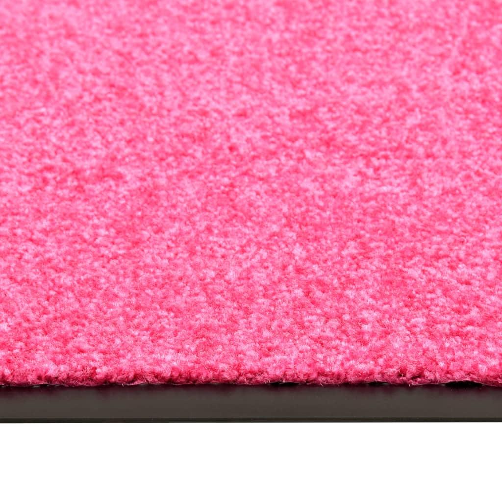 Rózsaszín kimosható lábtörlő 120 x 180 cm 