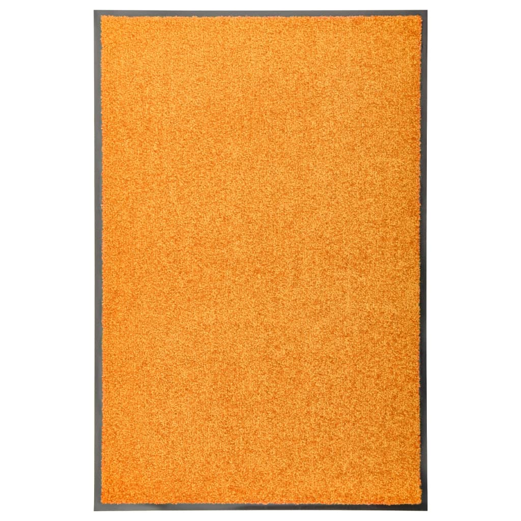 vidaXL Covoraș de ușă lavabil, portocaliu, 60 x 90 cm vidaXL