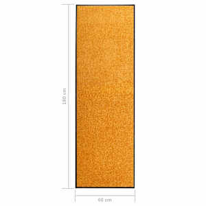 Rohožka pratelná oranžová 60 x 180 cm - obrázek 6