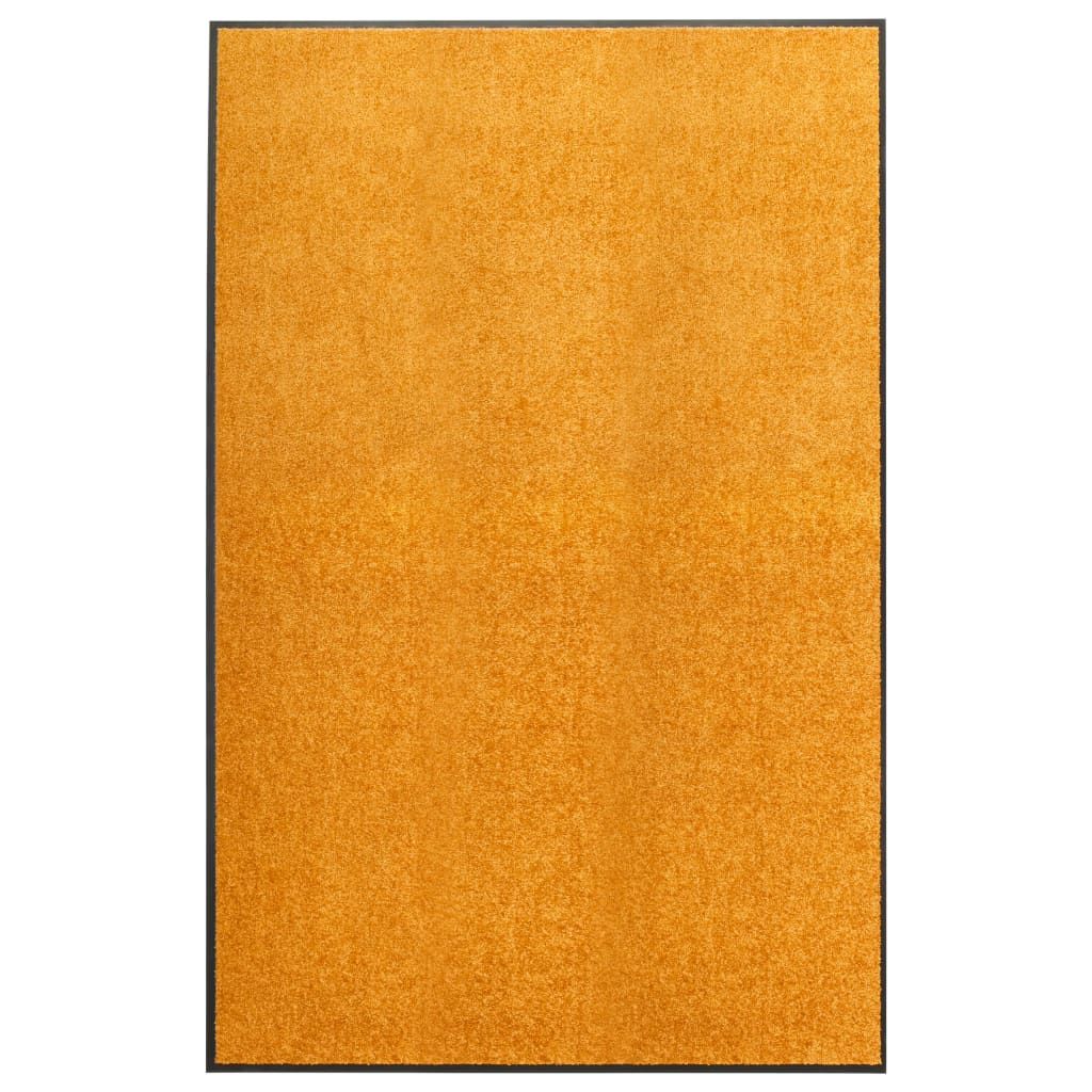 vidaXL Covoraș de ușă lavabil, portocaliu, 120 x 180 cm