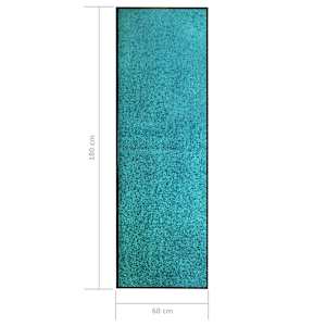 Rohožka pratelná tyrkysová 60 x 180 cm - obrázek 6