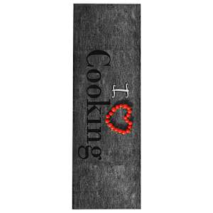 Kuhinjska talna preproga pralna Cooking 45x150 cm