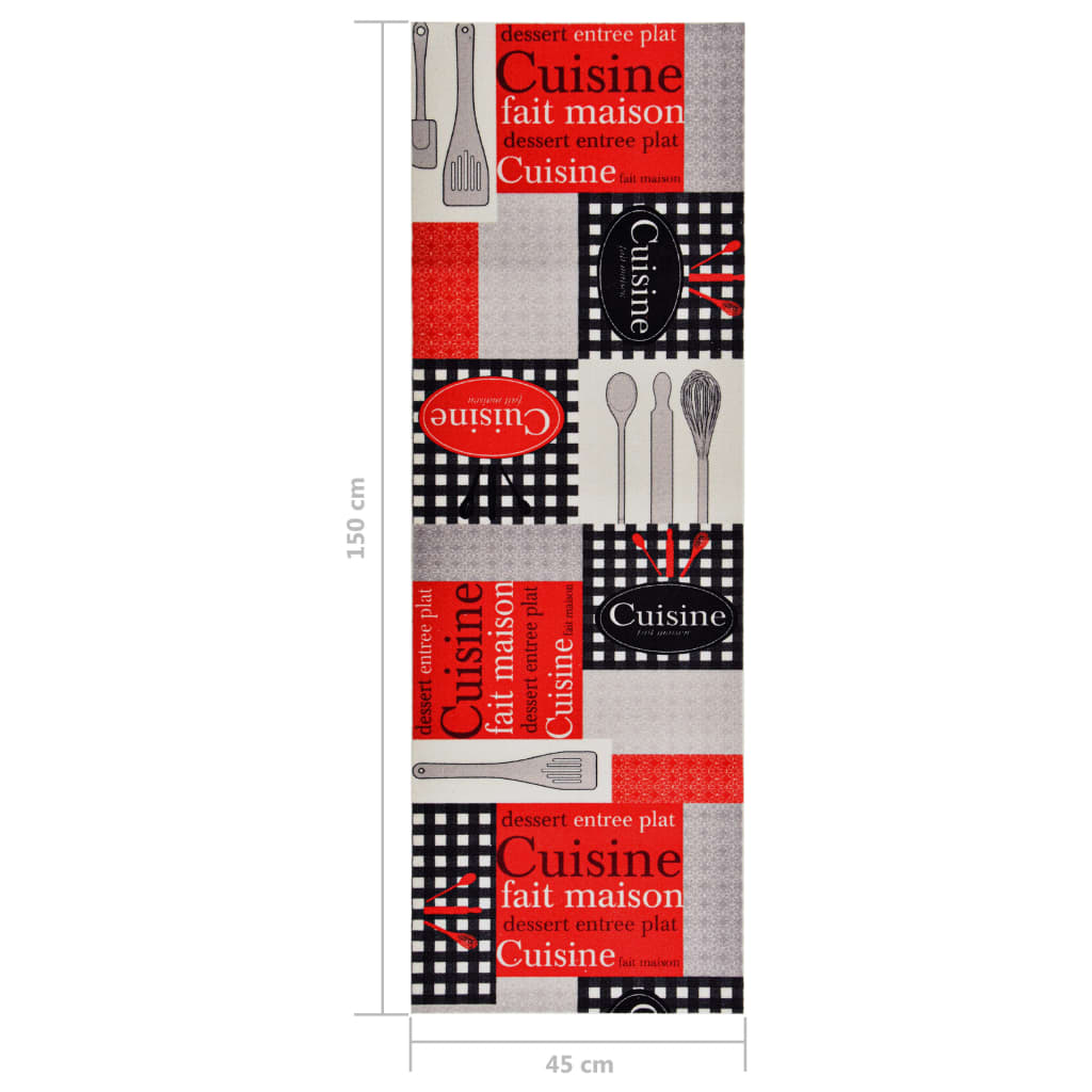 Tappetino Da Cucina Lavabile Cuisine 45x150 Cm VidaXL 17 width=274