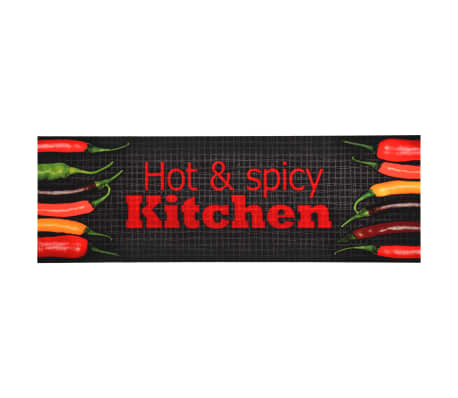 vidaXL Keukenmat wasbaar Hot&Spicy 45x150 cm