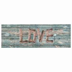vidaXL Tapis de sol de cuisine lavable Love 60x180 cm