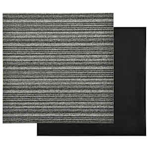 Koberec 20 pcs Pruhovaná antracitová 50 x 50 cm - obrázek 3