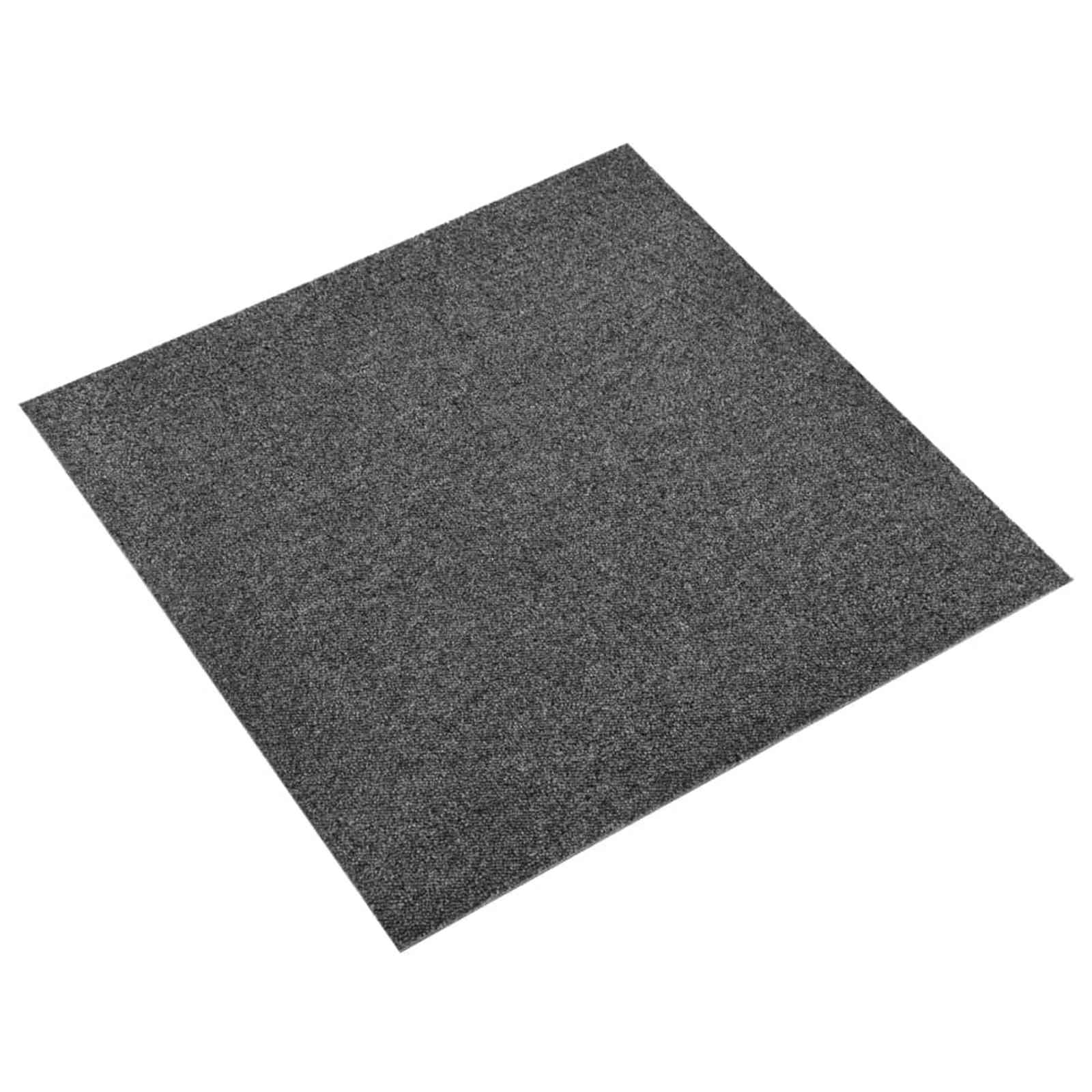 vidaXL Covor 20 pcs Antracit 50 x 50 cm 100% polipropilenă